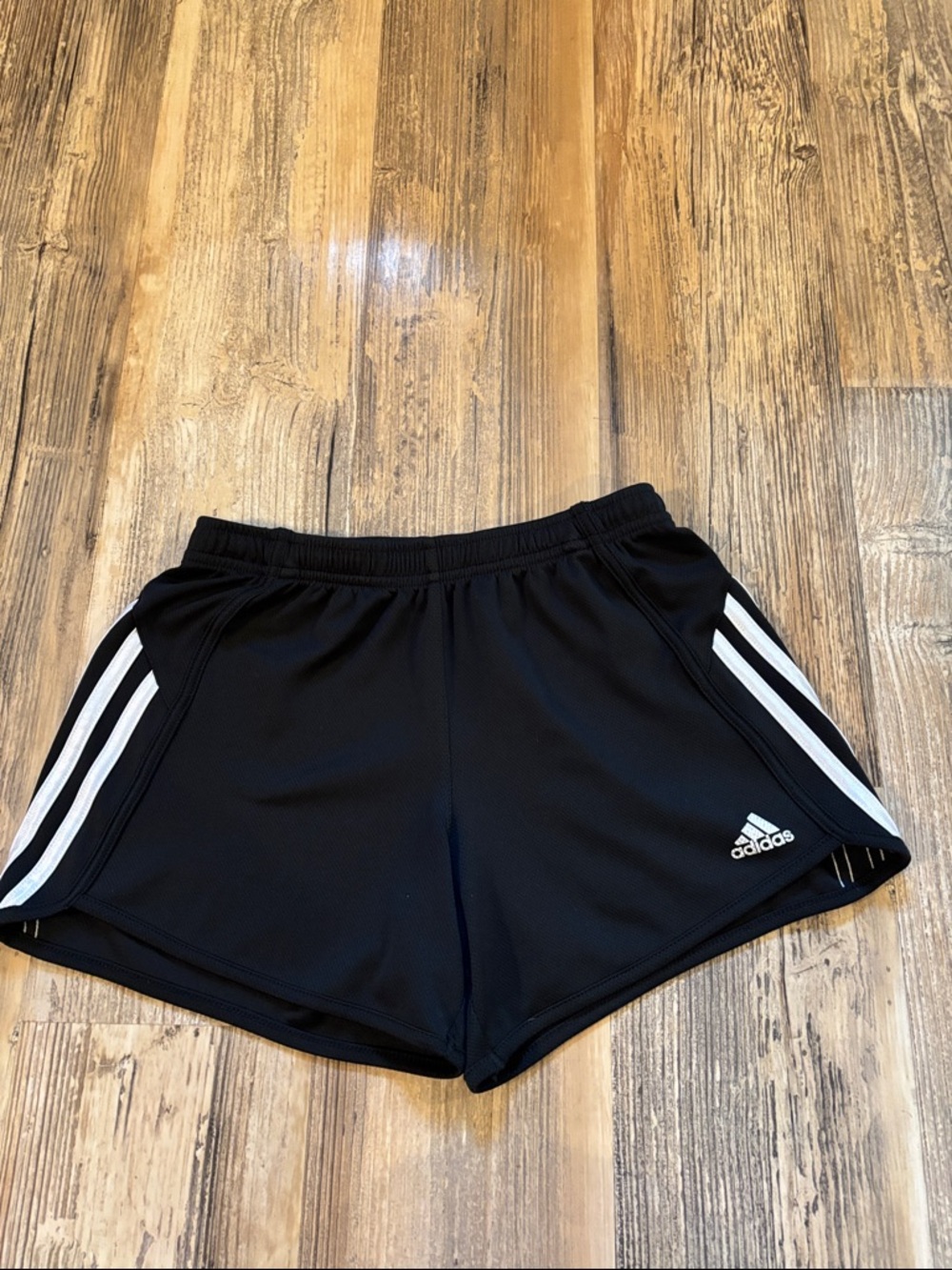 Adidas Black & White Kids Shorts - Size 14